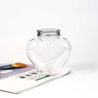 Contenants carrés en plastique PET de 300 ml sans BPA pour bouteilles avec couvercles et impression sérigraphique