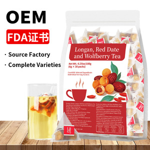 Tè di Alta Qualità con Longan, Datteri Rossi e Bacche di Goji, 6g X 30 Bustine Piramidali, Stimola la Vitalità e Nutre il Sangue, Disponibile per la Vendita all'Ingrosso - Product Image 4