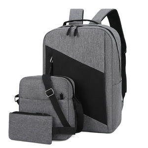 Bolso para Computadora para Hombre, Casual, Resistente al Desgaste, Multifuncional, con Carga USB, Mochila Impermeable de Tres Piezas, Comercio Exterior - Product Image 5