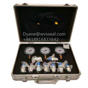 खुदाई हाइड्रोलिक दबाव उपकरण बॉक्स ओ-रिंग किट एल्यूमीनियम मामले 4 दबाव नापने का यंत्र हाइड्रोलिक दबाव परीक्षण किट - Product Image 1