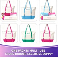 Ensemble de sacs de mahjong multifonctionnels portables pour les loisirs et les voyages, grande capacité, en mélamine écologique, pour 4 joueurs, rangement domestique