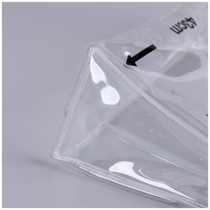 Eco Friendly Handbag <b>clear</b> Transparent PVC <b>Bag</b> Gift and Promotional with Handle and Button - Product Image 5