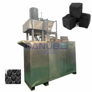 Machine manuelle hydraulique pour la fabrication de briquettes de charbon de bois, de sciure et de bambou - Product Image 1
