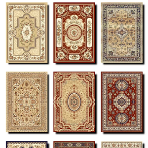 Tapis tissé Wilton à usage domestique, en velours coupé, fabriqué à la machine, jacquard, imperméable, anti-salissure, écologique, pour chambre à coucher - Vente en gros usine - Product Image 1