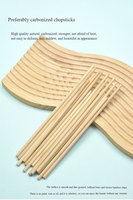 Ensemble de baguettes jetables biodégradables en bambou et de cuillères en plastique avec serviette et cure-dent, couverts jetables écologiques pour emporter