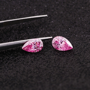 Pietre Sciolte di Moissanite Rosa a Forma di Goccia e a Forma di Pera, Create in Laboratorio a Wuzhou, Vendita all'Ingrosso - Product Image 4