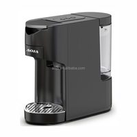Machine à café multi-capsules 1450W, réservoir transparent 0,6L, clavier en silicone, expresso, lungo, tasse, débitmètre en option, fonction boissons froides