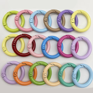 Kim Loại Vòng Móc Mùa Xuân Cổng O Vòng Có Thể Mở Ra Keyring Cho Túi Da Dây Đeo Vành Đai Chuỗi Khóa Snap Clasp Clip - Product Image 1