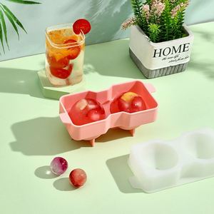 Moule à glaçons réutilisable en silicone pour whisky et cocktails, 2 cavités, qualité alimentaire, vente en gros - Product Image 1