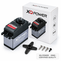 Servomoteur numérique étanche 20KG à couple élevé XQ POWER, engrenage en titane, sans noyau, 210 degrés, pour direction RC, vente en gros OEM 6V