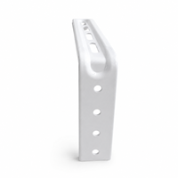 Supports muraux robustes pour tringle à rideaux, supports en L blancs compatibles avec les rails muraux et de plafond pour la chambre