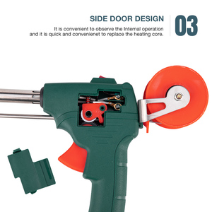 Kit <span class=keywords><strong>de</strong></span> Soldadura Eléctrica <span class=keywords><strong>de</strong></span> <span class=keywords><strong>Estaño</strong></span> 110V-220V 60W con Pistola <span class=keywords><strong>de</strong></span> <span class=keywords><strong>Estaño</strong></span> Automática, Empuñadura Tipo Lápiz, Estación <span class=keywords><strong>de</strong></span> Soldadura <span class=keywords><strong>de</strong></span> Calentamiento Rápido en 1 Minuto y Herramientas - Product Image 4