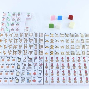 Fichas de Mahjong de Acrílico Verde, 136 Piezas, para Juegos de Ocio - Product Image 2