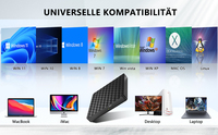 Lecteur DVD externe USB type-c, brûleur, lecteur optique de CD, RW, Superdrive, Compatible avec Mac, unités