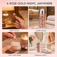 Sérum Visage Raffermissant Personnalisé OEM aux Capsules de Truffe et Ginseng, Perles de Renouvellement Nocturne Reishi et Lotus des Neiges, Produits de Soin Visage