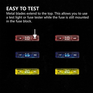 272pcs xe Lưỡi Cầu Chì Kit tiêu chuẩn mini cấu hình thấp Mini Xe thuyền SUV cầu chì liên kết ô tô thay thế cầu chì - Product Image 5