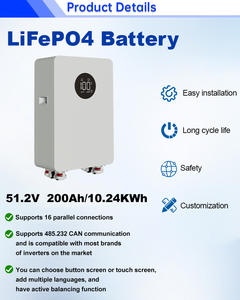 Batterie solaire au lithium Y 51,2 V 8 kWh 10 kWh 15 kWh 300 Ah Batterie solaire au lithium Lifepo4 de type rouleau Stockage - Product Image 5