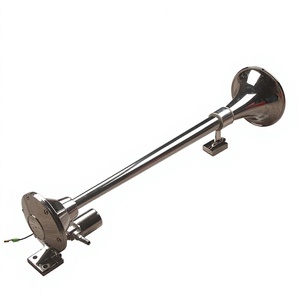 Bocina de aire de tubo largo de 640 mm, 12 V, 24 V, cromada, para coches, camiones, furgonetas y barcos - Product Image 3