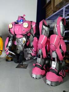 2022 adulte transformateur <span class=keywords><strong>Robot</strong></span> Costume pour fête Cosplay rose bourdon - Product Image 6