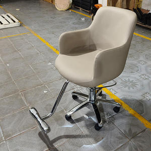 Chaise de barbier pour enfants en acier inoxydable à prix abordable, couleur et logo personnalisables, chaise de salon pour salon de coiffure, école, rotation à 360 degrés - Product Image 3