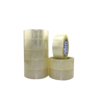 Muestra gratis directo de fábrica al por mayor Beige BOPP Express cinta de embalaje adhesivo de un solo lado caja grande sellado ancho para sellado de cartón - Product Image 5