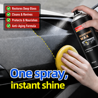 SANVO Cire en spray pour intérieur de voiture, vente en gros, 450 ml, polissage tableau de bord, cire de carnauba, OEM, marque privée, directement de l'usine