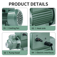 Pompe à eau solaire Xili 12V 1 pouce DC multi-étages haute pression avec moteur à noyau en cuivre, garantie 2 ans, traitement des eaux usées 180-230W