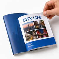 Service d'impression personnalisé pas cher pour catalogues, brochures et dépliants d'entreprise Jiangsu, reliure plastique, papier offset 300 g/m²