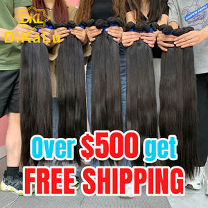 613 faisceau de tissage de cheveux humains brésiliens avec os frontal extensions de cheveux humains droits 100% faisceaux de cheveux blonds 613 naturels - Product Image 6