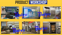 Équipement d'usine de viande automatique Baiyu, y compris fumoir, cuiseur et sécheur pour la production industrielle