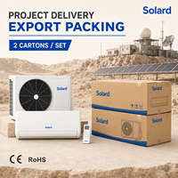 Climatiseur solaire hybride à onduleur DC 36000 BTU 3 tonnes mural split double alimentation domestique avec compresseur SANYO R410A et fonction chauffage