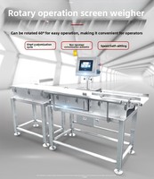 Système de tri et de rejet automatique en ligne avec convoyeur et trieuse pondérale dynamique pour aliments, légumes et fruits