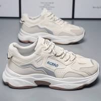 Chaussures de course décontractées à prix avantageux pour hommes, chaussures de course blanches