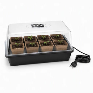 Propagatore Elettrico Riscaldato per Semi in Plastica con Coperchi per Germinazione e Crescita, Vassoi per Vivaio - Product Image 1