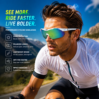 Lunettes de sport polarisées tendance en silicone pour le cyclisme sur route et le ski, lunettes de soleil unisexes pour hommes et femmes, nouvelle protection UV, lunettes de cyclisme