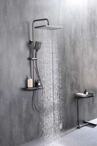 ชุดฝักบัวอาบน้ำแบบน้ำตกพร้อม<span class=keywords><strong>หัว</strong></span>ฝักบัวคู่ ระบบควบคุมแบบสามในหนึ่ง ปรับโหมดน้ำร้อนและน้ำเย็นได้ - Product Image 3