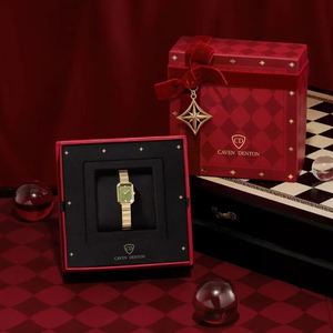 Marchio famoso <span class=keywords><strong>di</strong></span> lusso in maglia <span class=keywords><strong>di</strong></span> cristallo orologio <span class=keywords><strong>da</strong></span> <span class=keywords><strong>donna</strong></span> al quarzo in acciaio inossidabile banda zucchero Cube Design OEM fabbrica <span class=keywords><strong>di</strong></span> movimento al quarzo - Product Image 4