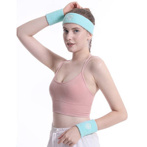 Wrist Protection Sweat Absorption Sports Fitness Yoga Breathable Cotton Towel Wrist Band Headband Sweatband - Product Image 6