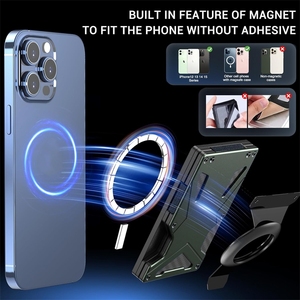 Portefeuille en métal aluminium pour homme avec support MagSafe et pince à billets, bloquant les signes de carte bancaire, pour <span class=keywords><strong>AirTag</strong></span> et cartes, compatible iPhone - Product Image 6