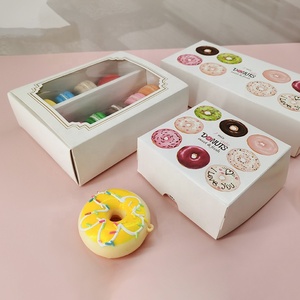 Phong Cách Châu Âu Hot Stamping Vàng Tông Hoa Hộp Quà Tặng Cho Donut Bakay Bao Bì Với Logo In Mẫu Miễn Phí - Product Image 6