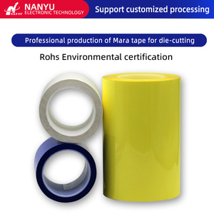 Ruban PET (<span class=keywords><strong>Mara</strong></span>) résistant aux hautes températures, sans trace ni résidu, ruban d'emballage de bord de batterie, découpe d'isolation en silicone - Product Image 5