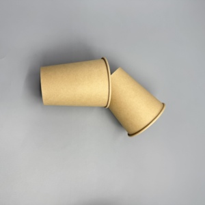 Gobelet en papier jetable biodégradable, revêtement PE PLA, simple ou double paroi, impression flexo personnalisée pour boissons chaudes ou froides - Product Image 5