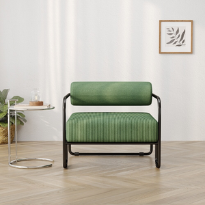 Échantillon gratuit de salon de luxe moderne <span class=keywords><strong>Fauteuil</strong></span> de détente en velours côtelé avec pieds en <span class=keywords><strong>métal</strong></span> <span class=keywords><strong>noir</strong></span> - Product Image 5