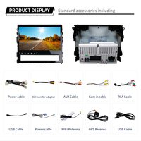 Android 10.1 para Land Cruiser 2016-2019, Micrófono Integrado, Reproductor Multimedia, DSP, GPS, Cámara de Reversa AHD, 1 Año de Garantía