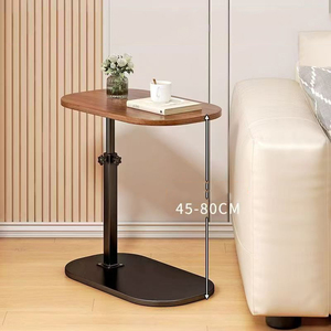 Mesa de esquina pequeña, mesa de centro móvil, función de elevación, sala de estar, dormitorio, mesita de noche, tipo de pie de Metal - Product Image 4
