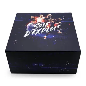 Custom luxury pint logo gift cardboard collapsible magnetic soccer football panini basketball hobby box