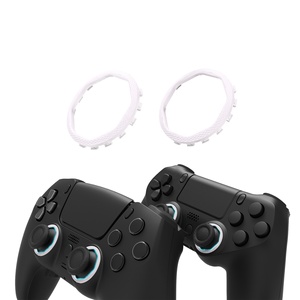 แท่งไม้ Gated sticks แปดเหลี่ยมที่ออกแบบใหม่สีขาวแหวนเน้นเสียงสำหรับ PS5ที่รุนแรงมากการออกแบบใหม่และสำหรับ <span class=keywords><strong>PS4</strong></span>ผีที่ออกแบบใหม่เปลือก - Product Image 1