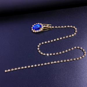 Mode bijoux de mariage élégants coiffures cristal <span class=keywords><strong>diamant</strong></span> chaîne de cheveux accessoires de cheveux - Product Image 3