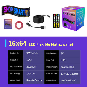 App & Remote Control <b>LED</b> Display Dimmable DIY Indoor Party Wedding Decor <b>Lights</b> <b>USB</b> Powered Modern Design Black - Product Image 4