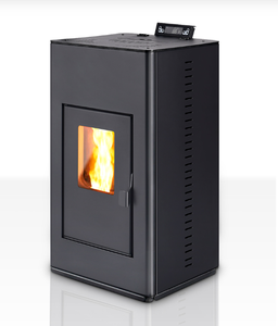 Stufa <span class=keywords><strong>a</strong></span> Pellet Idronica Moderna per Interni con Caldaia per Riscaldamento <span class=keywords><strong>a</strong></span> Radiatori, Caminetto <span class=keywords><strong>a</strong></span> Biomassa Ecologico - Product Image 5